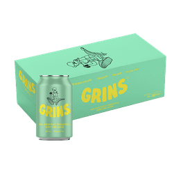 Grins Gin Kiwifruit Pineapple Mint & Soda 10 x 33 CL