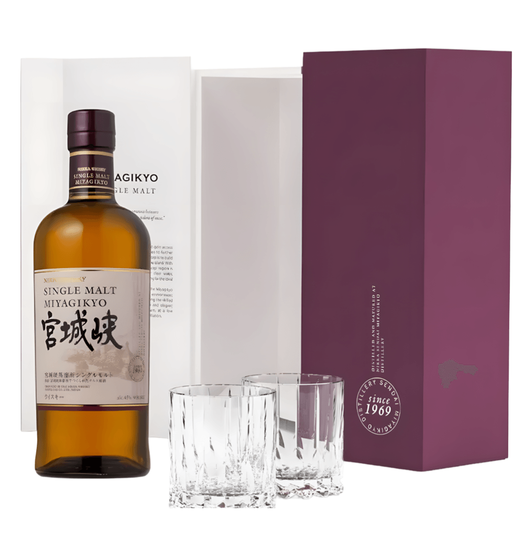 Miyagikyo Coffret 2 Verres & Pourer 70CL