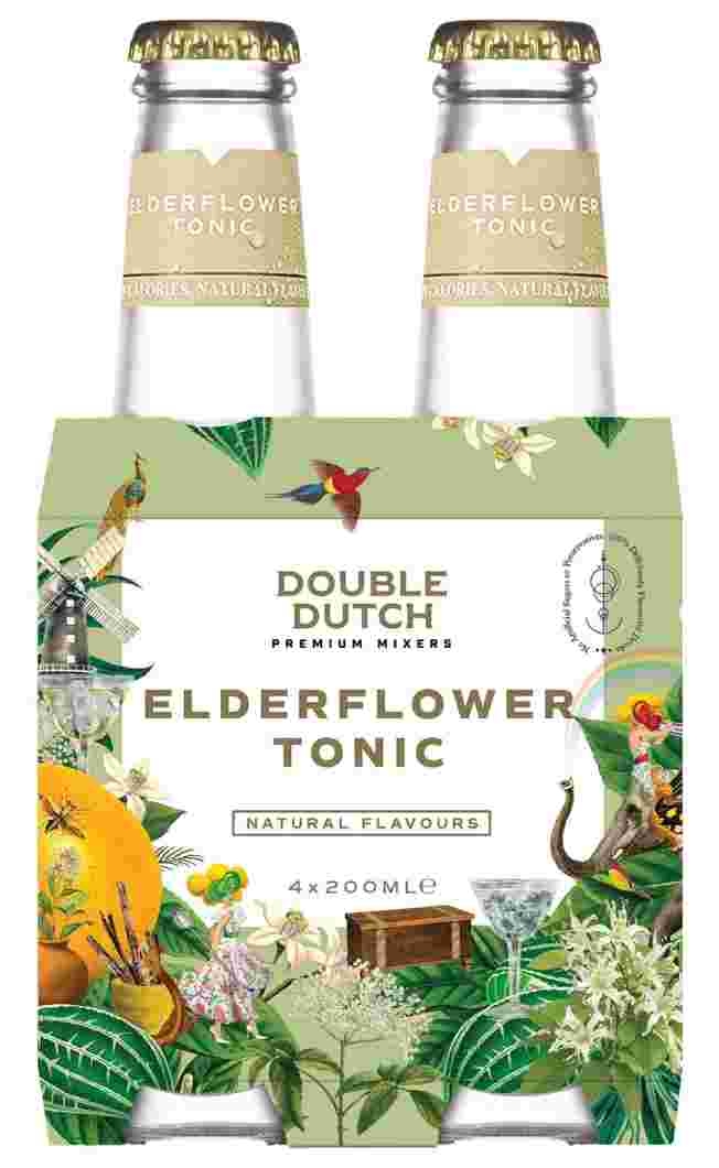 Double Dutch Elderflower Premium Mixer 4 x 20CL