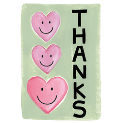 Greeting Card - "THANKS"