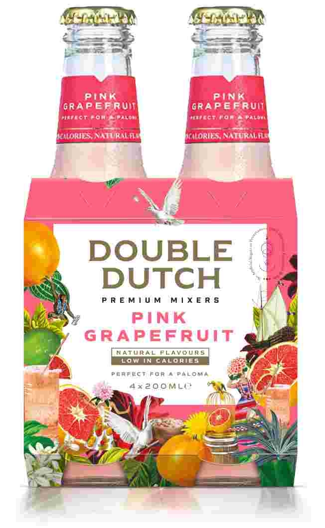 Double Dutch Pink Grapefruit Premium Mixer 4 x 20CL