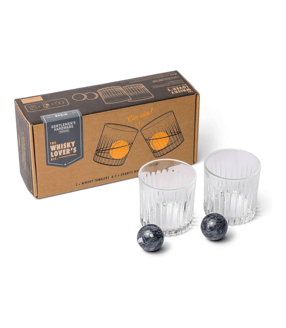 Gentlemen's Hardware Cocktail & Whisky Stones Set