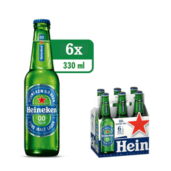 Heineken 0.0 Zero Alcohol Bottle 6 x 33CL