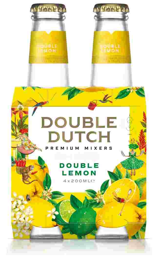 Double Dutch Double Lemon Premium Mixer 4 x 20CL