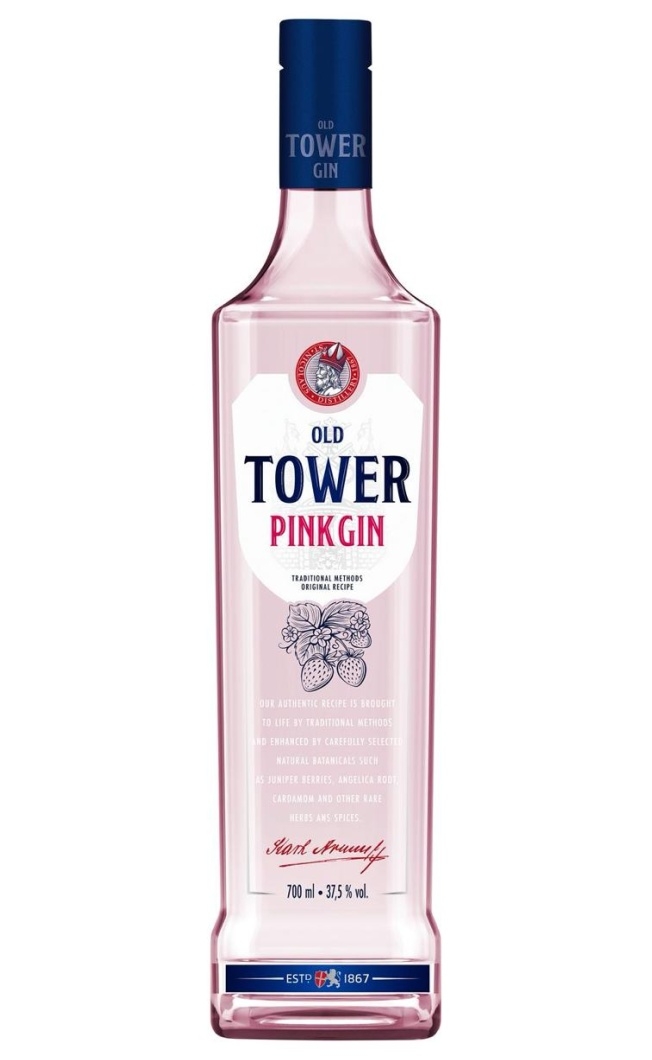 OLD TOWER PINK GIN 70CL