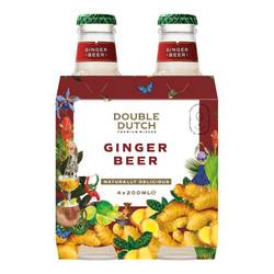 Double Dutch Ginger Beer Premium Mixer 4 x 20CL