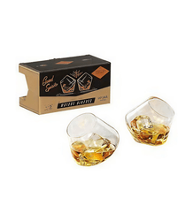 Gentlemen's Hardware Rocking Whisky Glasses x2