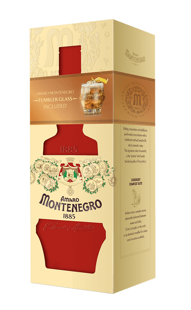 Amaro Montenegro Giftpack with Glass