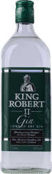 King Robert II London Dry Gin 1L