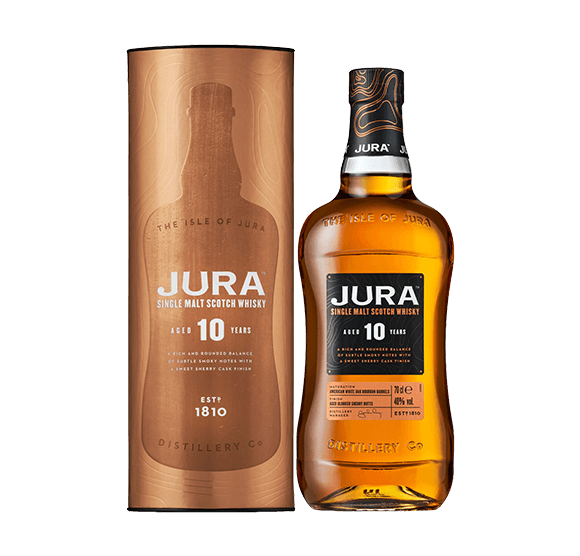 Jura 10 Year Old Single Malt Scotch Whisky 70CL