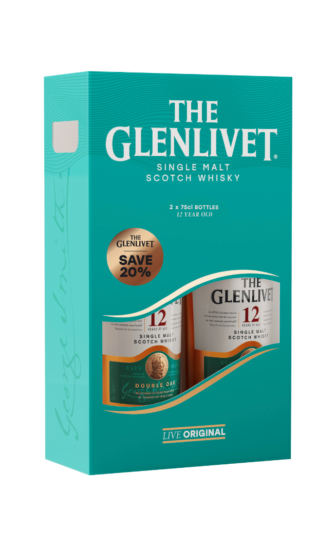 THE GLENLIVET 12YO 75CL TWIN PACK