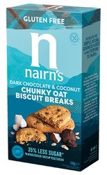 Dark Chocolate Chip & Coconut Chunky Oat Biscuit Breaks 160g