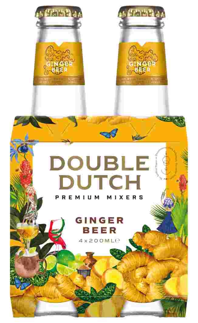 Double Dutch Ginger Beer Premium Mixer 4 x 20CL